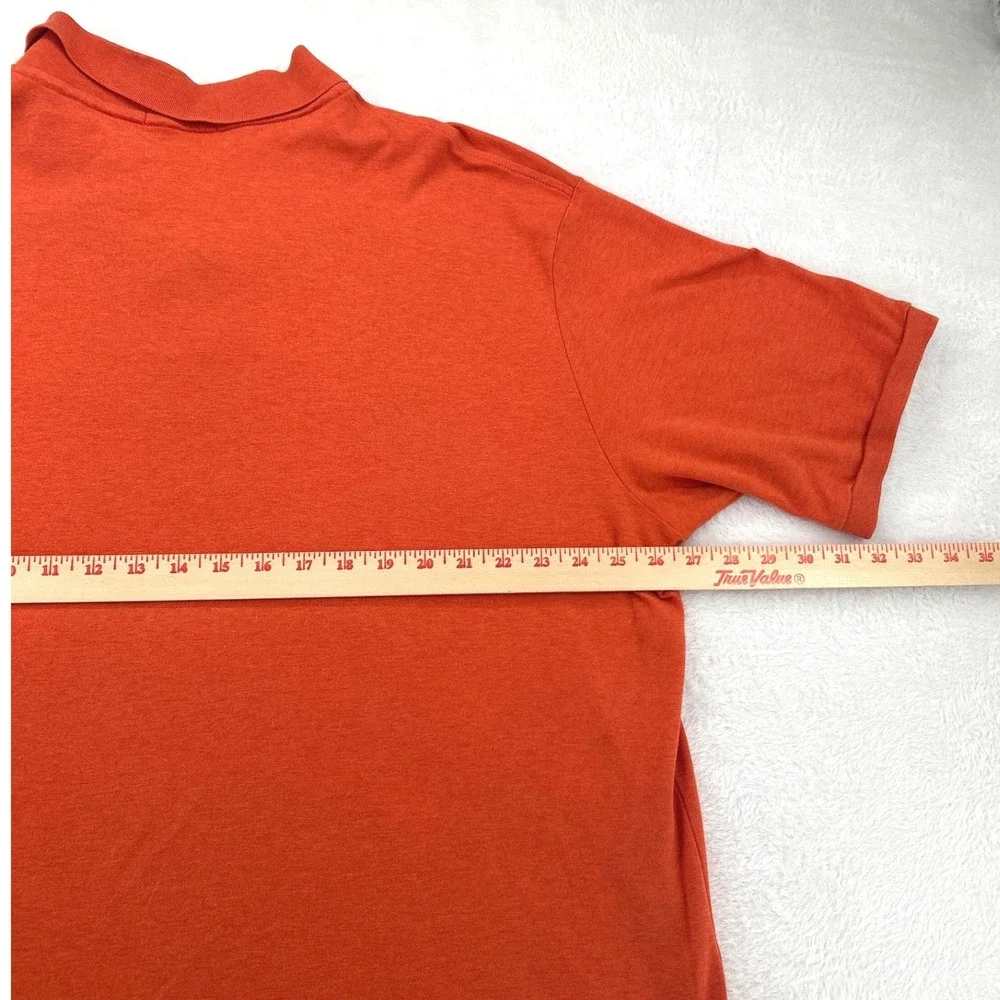 Polo Ralph Lauren Mens Polo Shirt 2XLT Orange Pima Soft Touch Short Sleeve Pony